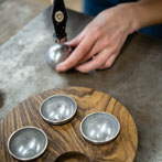 Holly Clifford at work. Yorkshire Artspace 2020